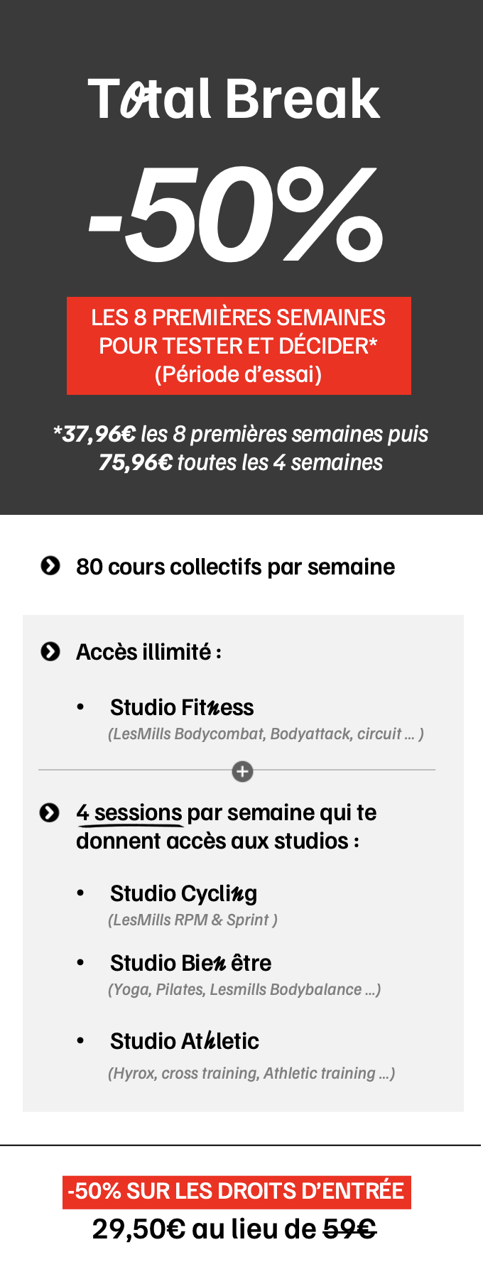 T<span>o</span>tal <span>b</span>reak